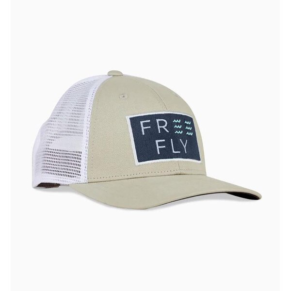 Free Fly Apparel Wave Snapback Hat in Stone Khaki